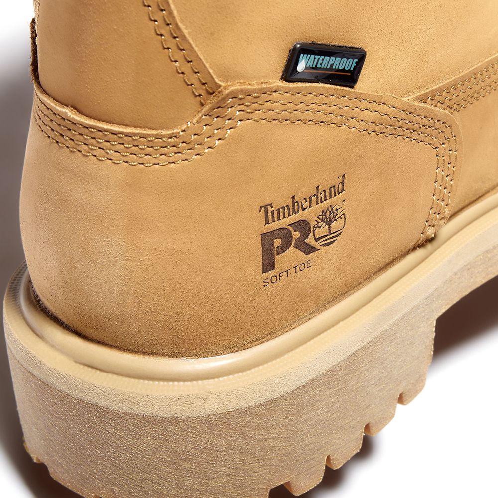 Timberland Mens Pro Boots Direct Attach 6\" Soft Toe - Brown - India UE1430785